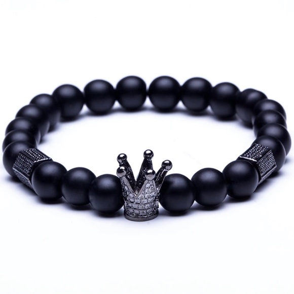 Ashley Jane Milan Other - MENS | King Black Onyx Beaded Bracelet